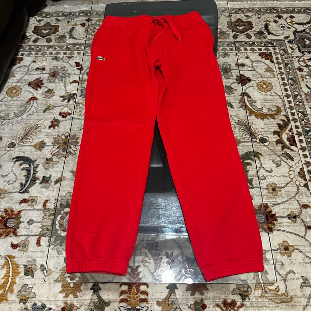 Lacoste Men's Sport Fleece Jogger
Sweatpants, Red, Size Large